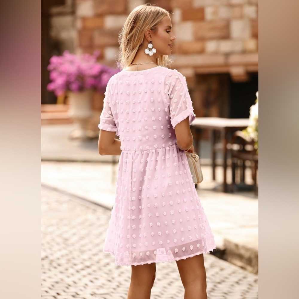 KIRUNDO Dresses Casual Short Sleeve Babydoll Dress Maternity Dress Size N NWT - Picture 3 of 6